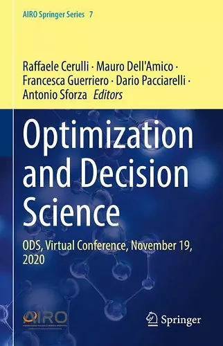 Optimization and Decision Science cover