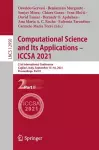 Computational Science and Its Applications – ICCSA 2021 cover