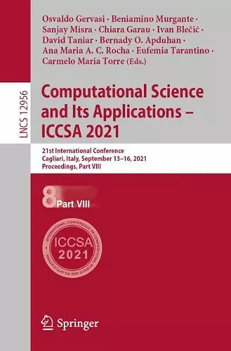 Computational Science and Its Applications – ICCSA 2021 cover