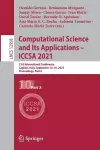 Computational Science and Its Applications – ICCSA 2021 cover