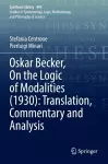 Oskar Becker, On the Logic of Modalities (1930): Translation, Commentary and Analysis cover