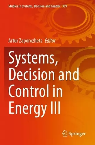 Systems, Decision and Control in Energy III cover