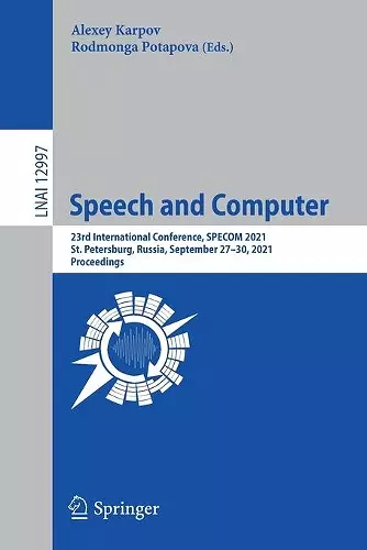 Speech and Computer cover