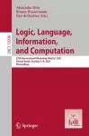 Logic, Language, Information, and Computation cover