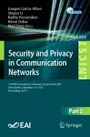 Security and Privacy in Communication Networks cover