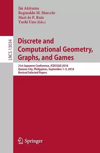 Discrete and Computational Geometry, Graphs, and Games cover