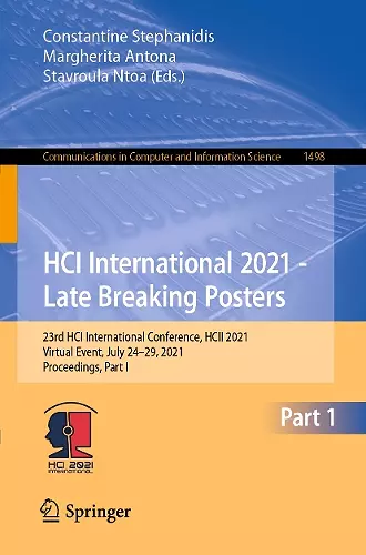 HCI International 2021 - Late Breaking Posters cover
