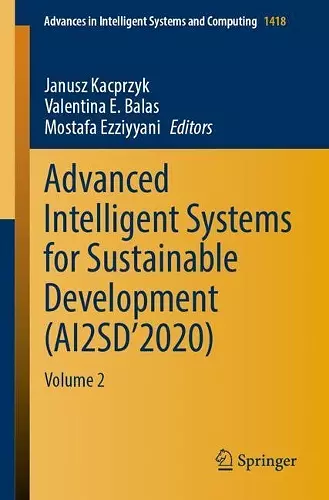 Advanced Intelligent Systems for Sustainable Development (AI2SD’2020) cover