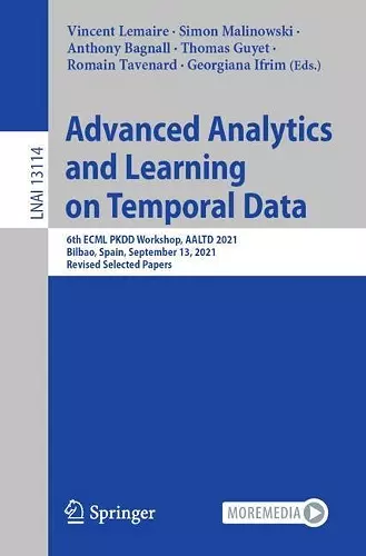 Advanced Analytics and Learning on Temporal Data cover