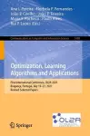 Optimization, Learning Algorithms and Applications cover