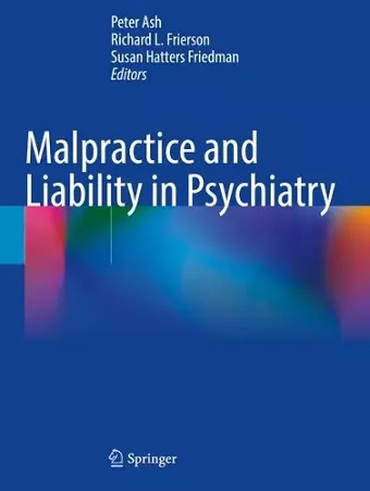 Malpractice and Liability in Psychiatry cover