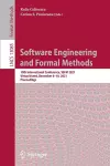 Software Engineering and Formal Methods cover