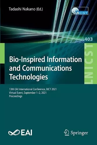 Bio-Inspired Information and Communications Technologies cover