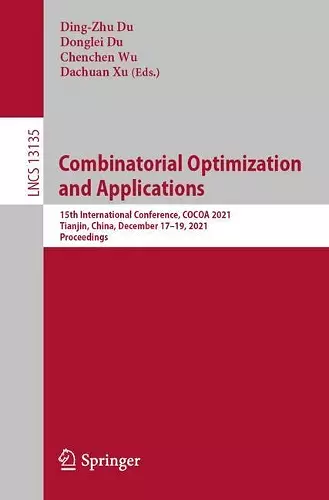 Combinatorial Optimization and Applications cover