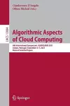 Algorithmic Aspects of Cloud Computing cover