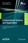 Context-Aware Systems and Applications cover