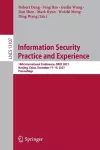 Information Security Practice and Experience cover