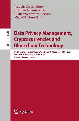 Data Privacy Management, Cryptocurrencies and Blockchain Technology cover