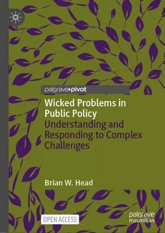 Wicked Problems in Public Policy cover