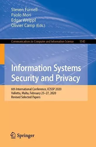 Information Systems Security and Privacy cover