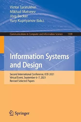 Information Systems and Design cover