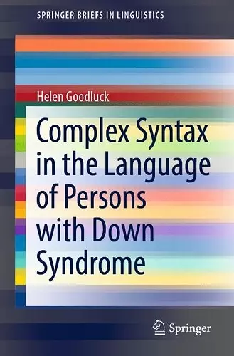 Complex Syntax in the Language of Persons with Down Syndrome cover