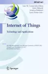 Internet of Things. Technology and Applications cover