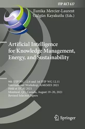 Artificial Intelligence for Knowledge Management, Energy, and Sustainability cover