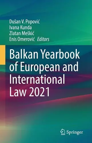 Balkan Yearbook of European and International Law 2021 cover