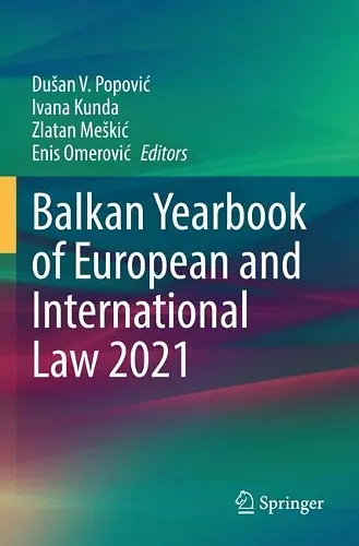 Balkan Yearbook of European and International Law 2021 cover