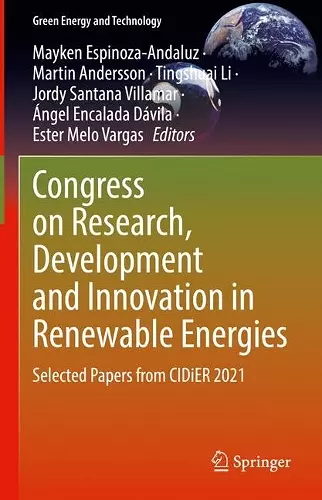 Congress on Research, Development and Innovation in Renewable Energies cover