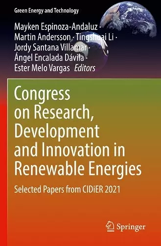 Congress on Research, Development and Innovation in Renewable Energies cover