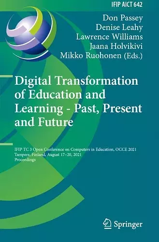 Digital Transformation of Education and Learning - Past, Present and Future cover