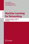 Machine Learning for Networking cover