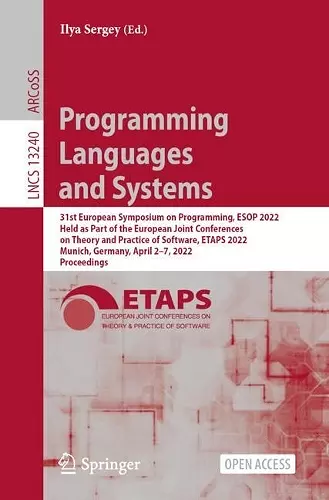 Programming Languages and Systems cover