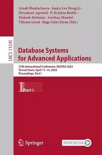 Database Systems for Advanced Applications cover