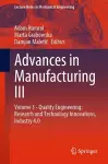 Advances in Manufacturing III cover