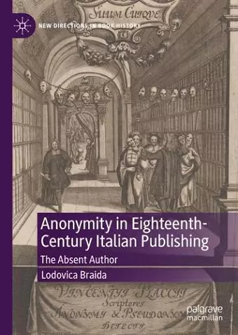 Anonymity in Eighteenth-Century Italian Publishing cover