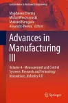 Advances in Manufacturing III cover