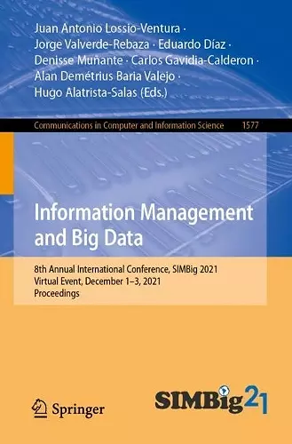 Information Management and Big Data cover