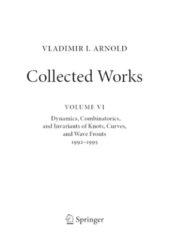 VLADIMIR I. ARNOLD—Collected Works cover