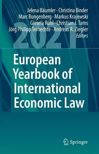 European Yearbook of International Economic Law 2021 cover