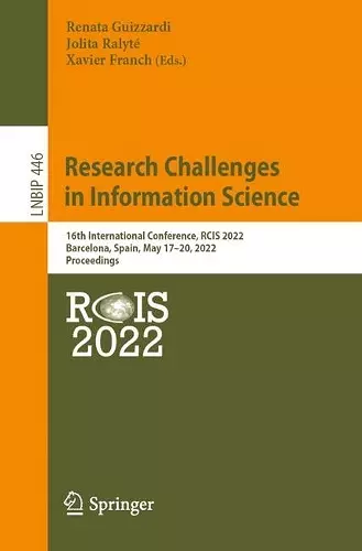 Research Challenges in Information Science cover