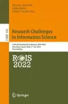 Research Challenges in Information Science cover