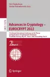 Advances in Cryptology – EUROCRYPT 2022 cover