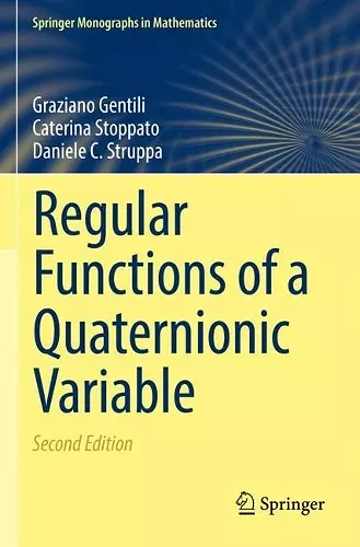 Regular Functions of a Quaternionic Variable cover