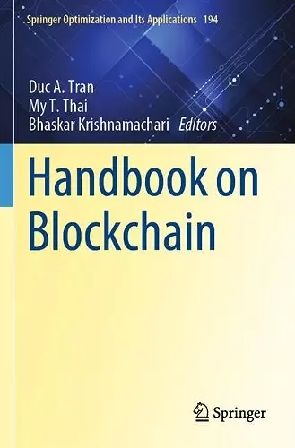 Handbook on Blockchain cover