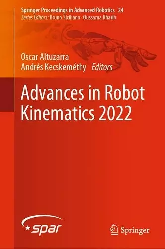 Advances in Robot Kinematics 2022 cover