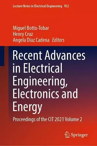 Recent Advances in Electrical Engineering, Electronics and Energy cover