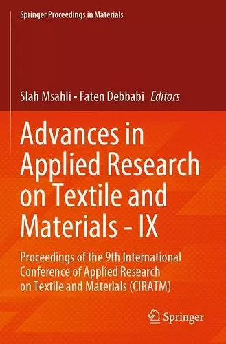 Advances in Applied Research on Textile and Materials - IX cover